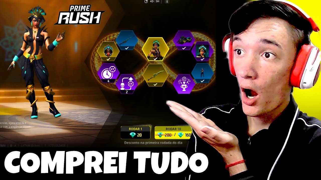 FIQUEI POBRE DEPOIS DE ZERAR TODAS AS ROLETAS DO PRIME RUSH
