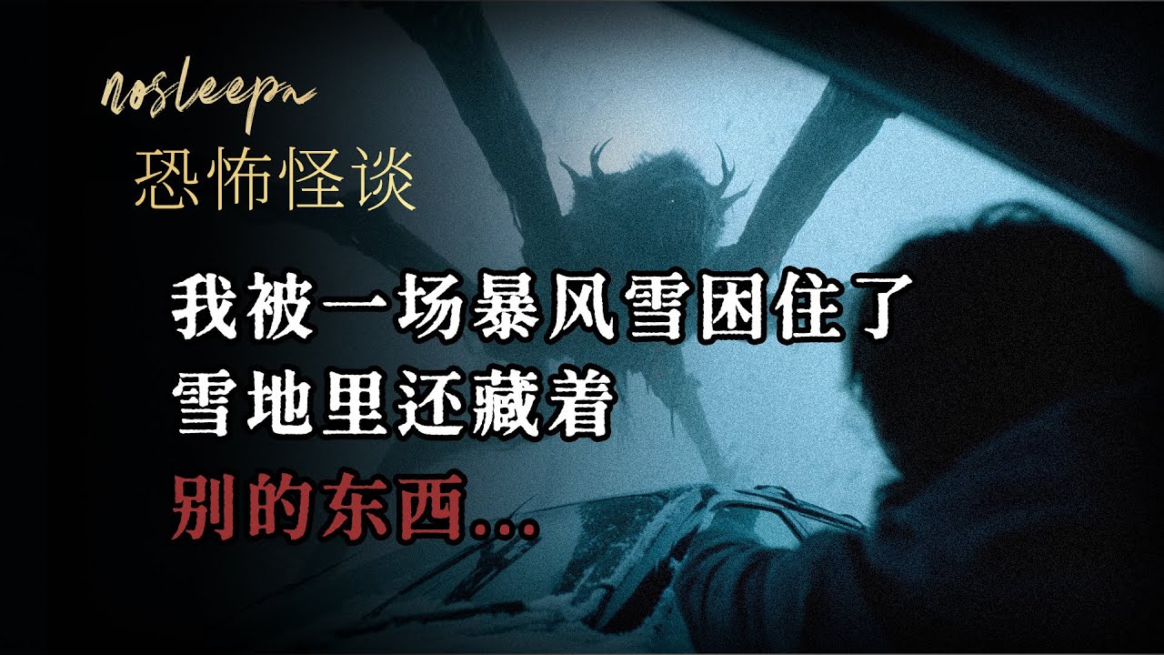 【恐怖怪談】我被一場暴風雪困住了，雪地裏還藏着，別的東西...