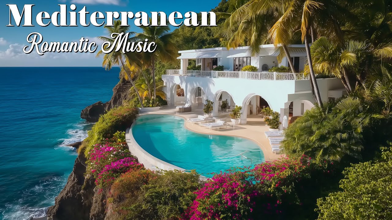 Soothing Italian Vibes 🎶 Soft Guitar Music & Romantic Mediterranean Views 4K