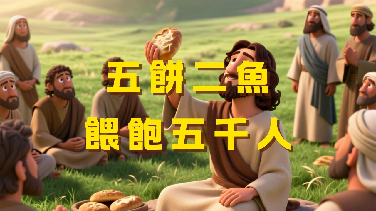 五餅二魚 餵飽五千人｜聖經小故事