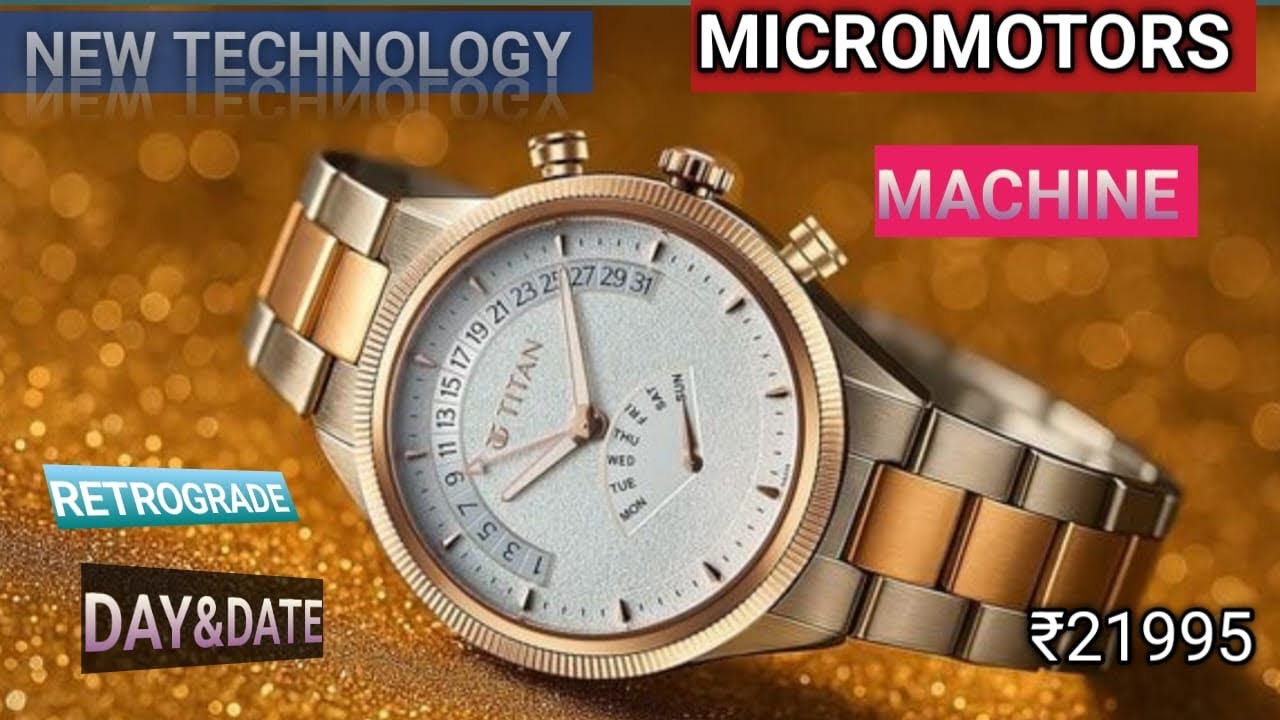 BEST TITAN MICROMOTORS WATCH FOR MEN|RATROGRADE DAY&DATE |BEST ANALOG WATCHES 