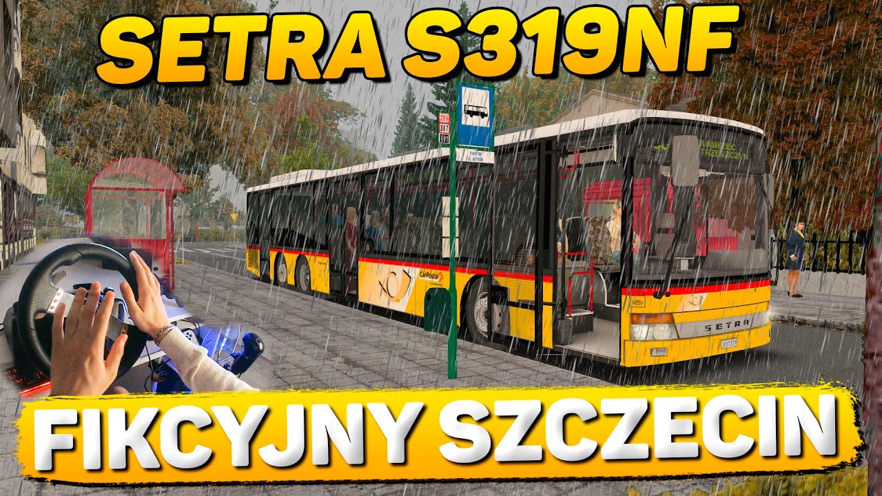 В ДОЖДИК ПО ЩЕЦИНУ НА SETRA S319NF (ADD-ON CITYBUS S31X)🚍OMSI 2