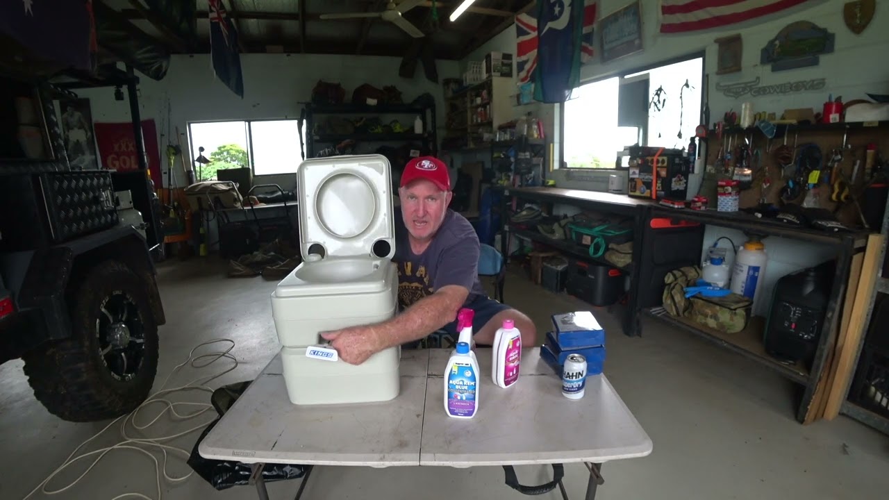 Adventure Kings Chemical Camping Toilet with carry bag