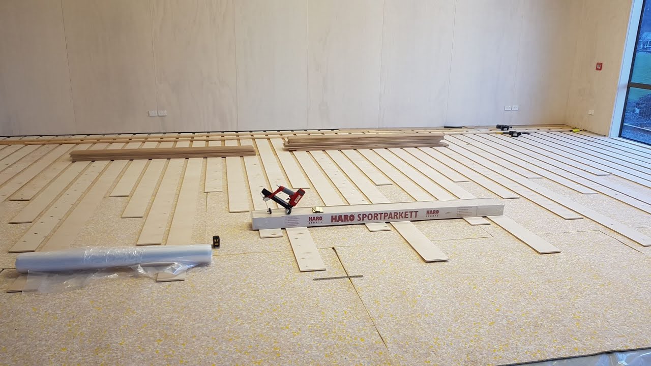 Installation of HARO Sport Floor at Arrowtown Community & Sport Centre - New Zealand