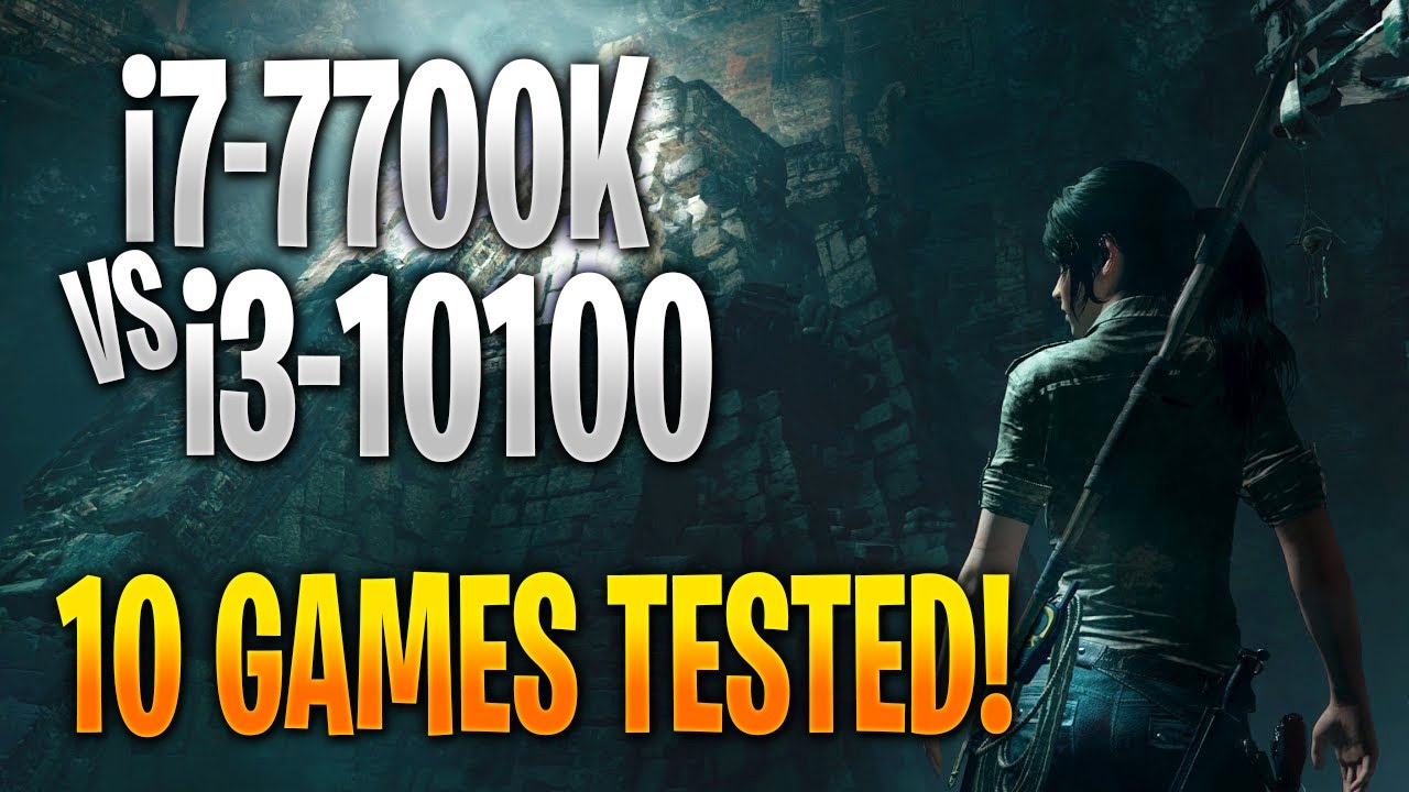 Intel i7-7700K vs Intel i3-10100 | 10 Game Benchmark Test and Gameplay