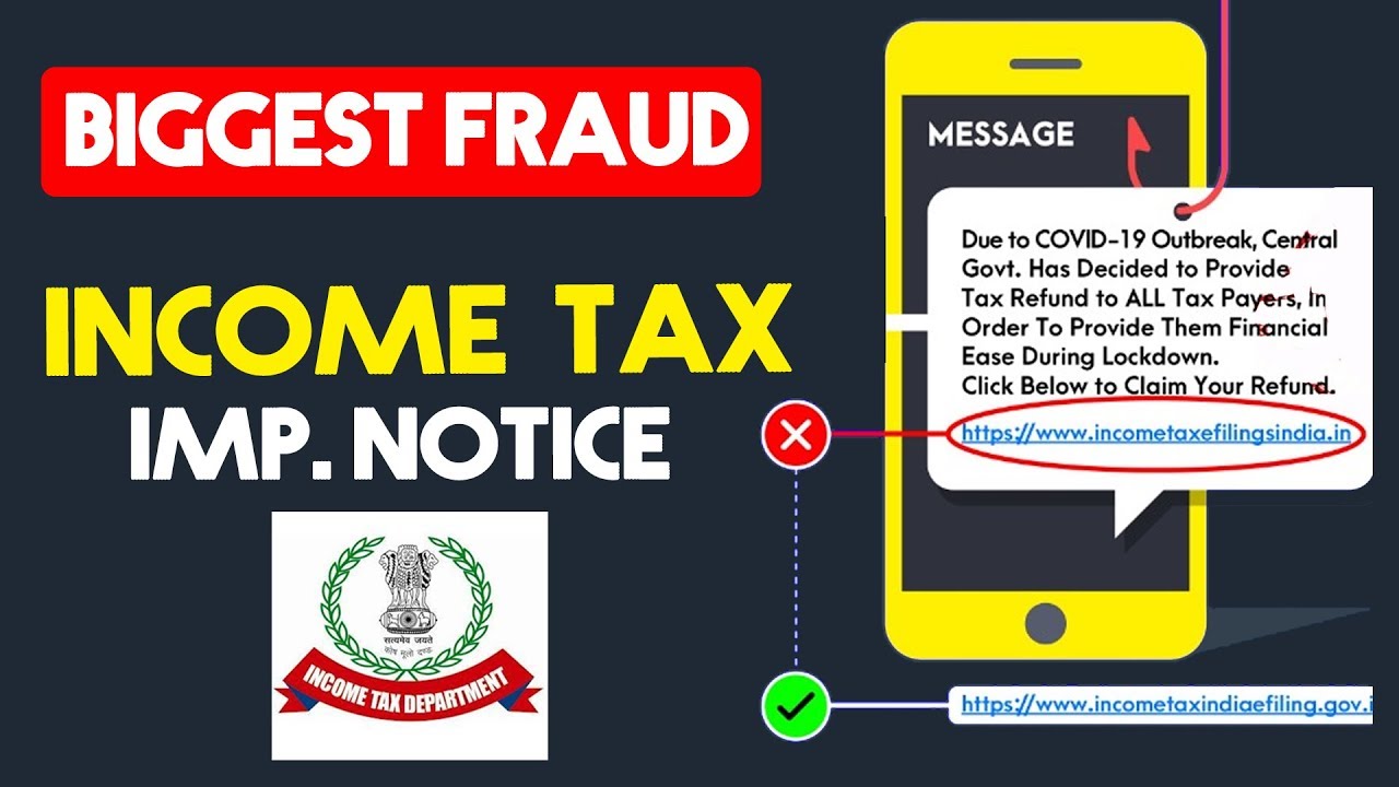 INCOME TAX Department IMP. NOTICE | FAKE MESSAGES