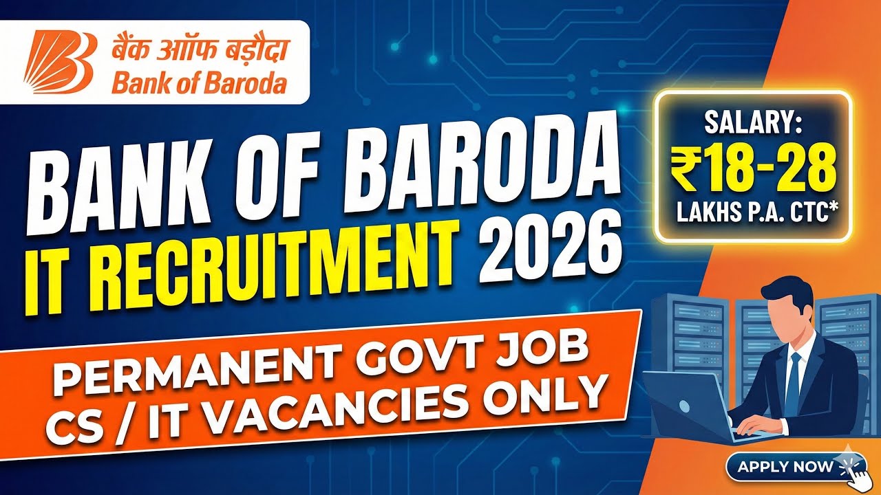 BoB Specialist Officer (IT) 2026 | Full Vacancies details 