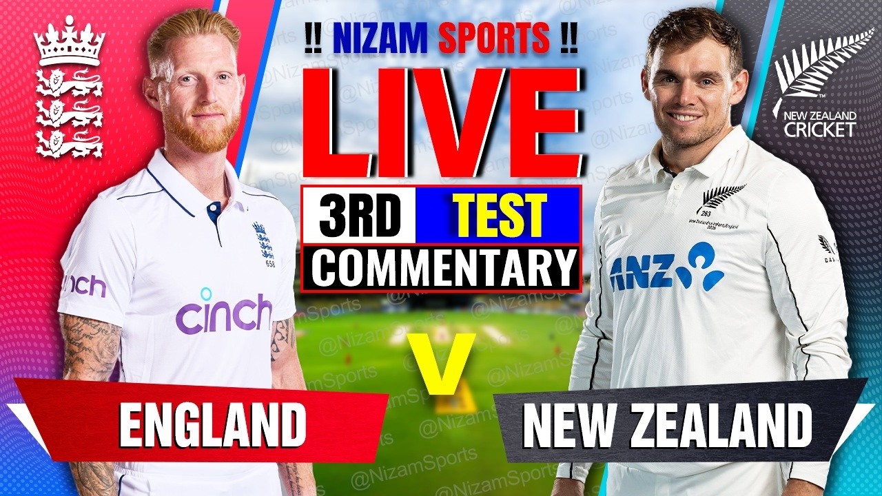🔴Live: England vs New Zealand | 3rd Test | Live Cricket Score & Commentary