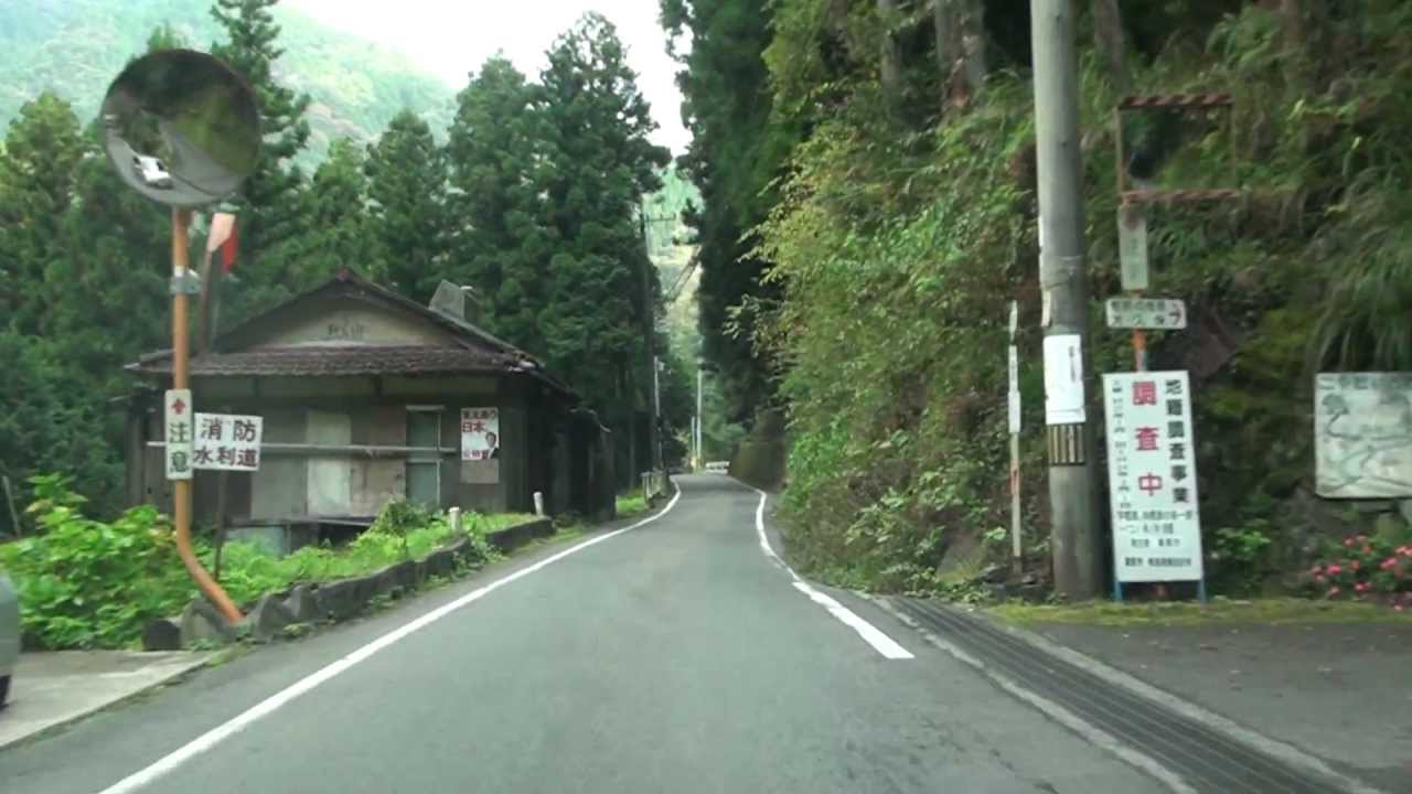 国道492号　徳島方面　徳島県美馬市・穴吹→木屋平