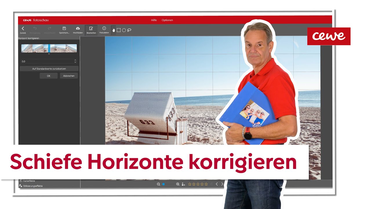 Schiefe Horizonte korrigieren