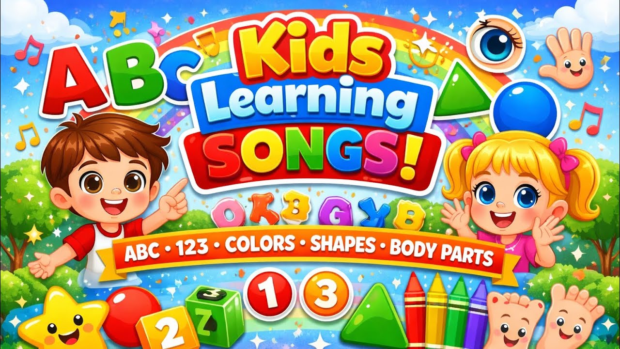 🎶 Learning Song for Kids | Fun Educational Music | ABC • 123 • Colors • Shapes & More 🎉✨
