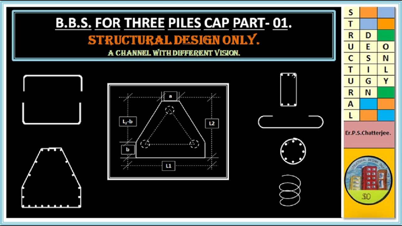 B.B.S. in Excel for -3- Piles Cap Part-01