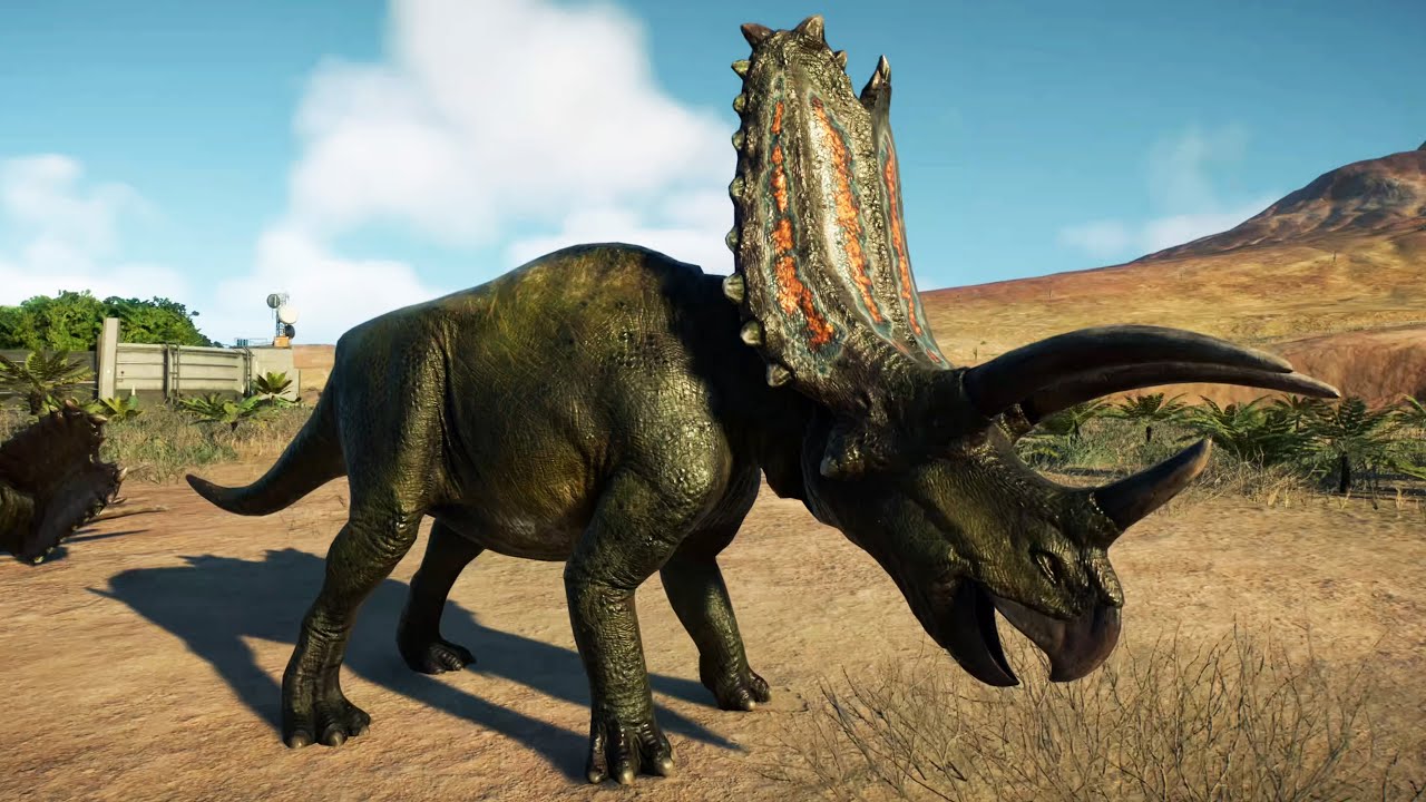Jurassic World Evolution 2 - Pentaceratops Gameplay (PS5 UHD) [4K60FPS]