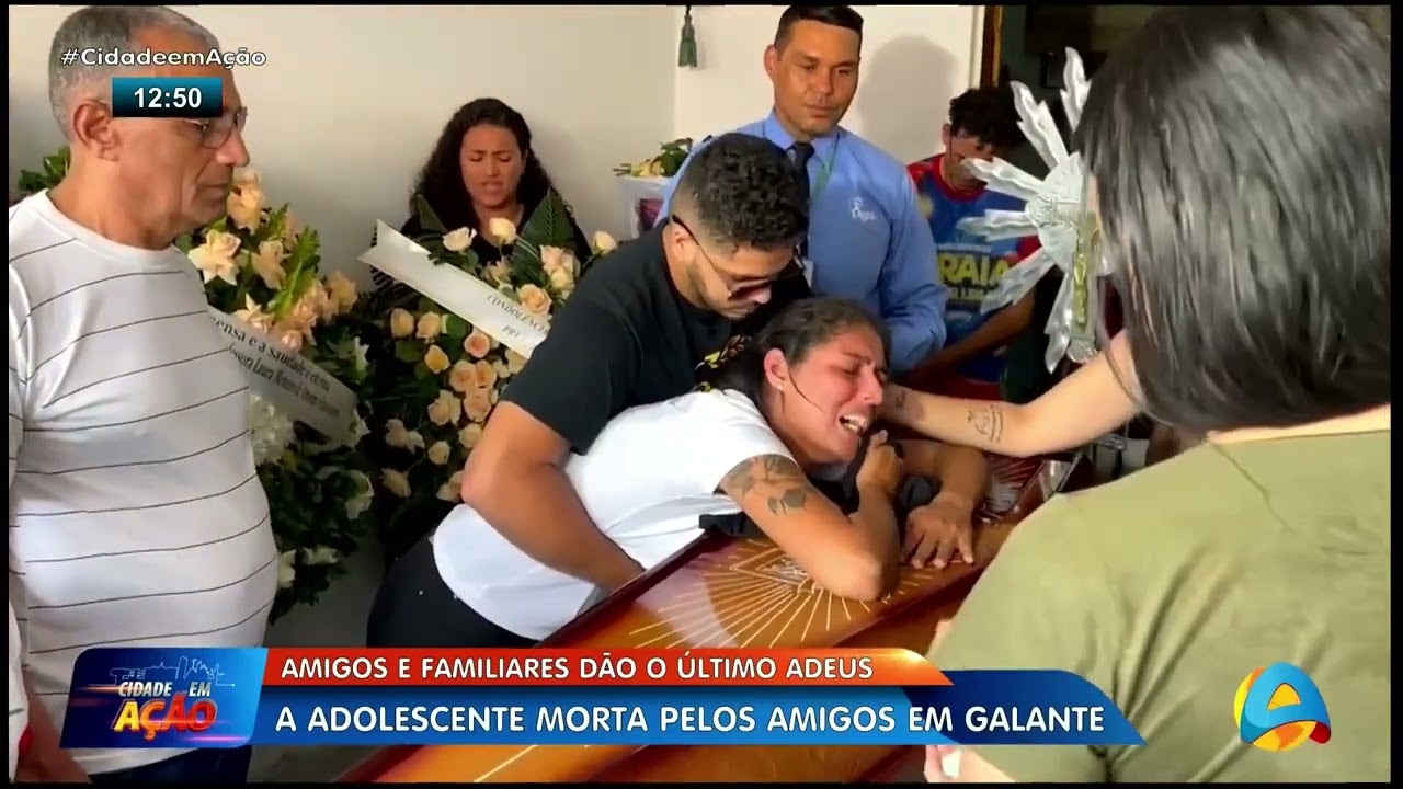 Cidade em Ação - Amigos e familiares dão o último adeus a adolescente morta pelo amigos em Galante