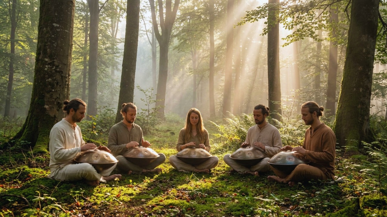 Tranquil Focus | 1 Hour Handpan Music for Concentration