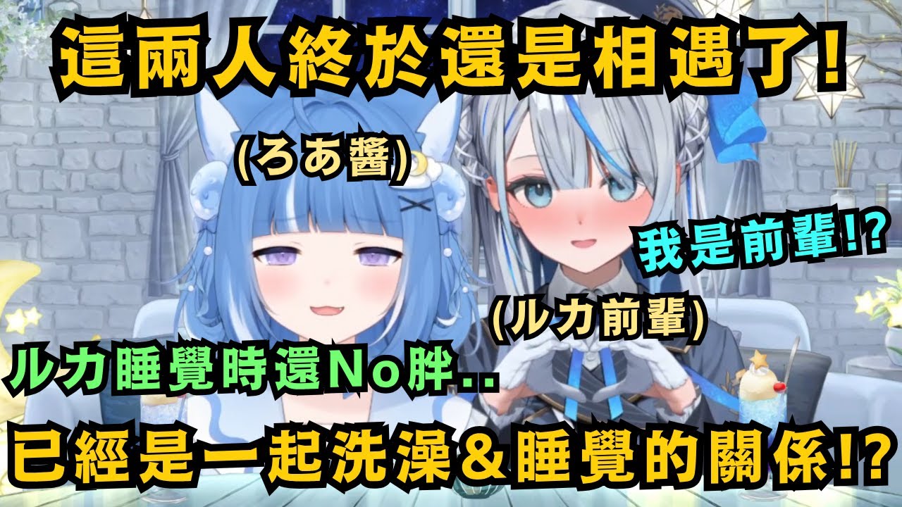 莫非這一世自己才是前輩!?從海裡來的歌手Ruka 遇上住在海附近的流浪貓Roa 這兩人終於相遇了..!【海月雲ろあ/雨海ルカ】【Vtuber中文/精華】