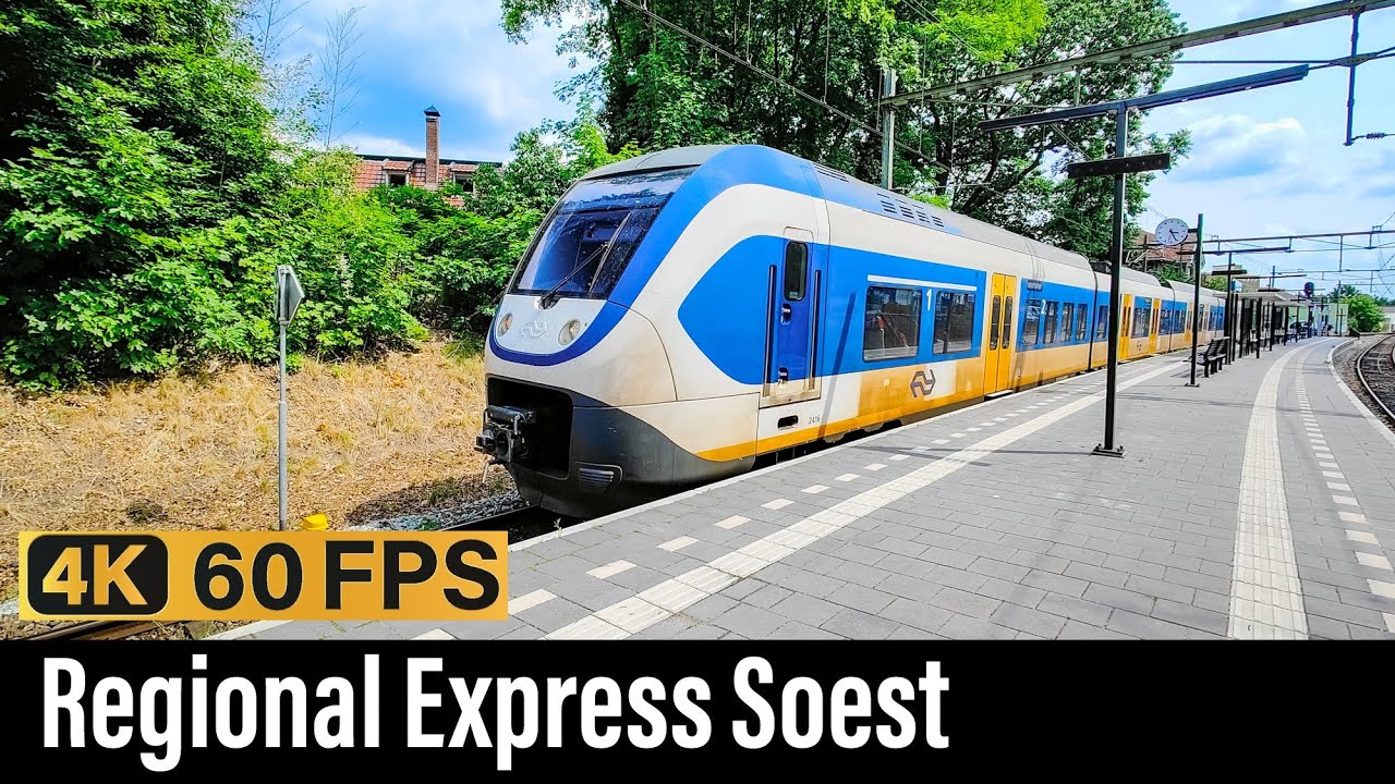 Train Cab Ride NL / Soest Regio Express / Utrecht - Soest - Baarn / SLT Sprinter / June 2023
