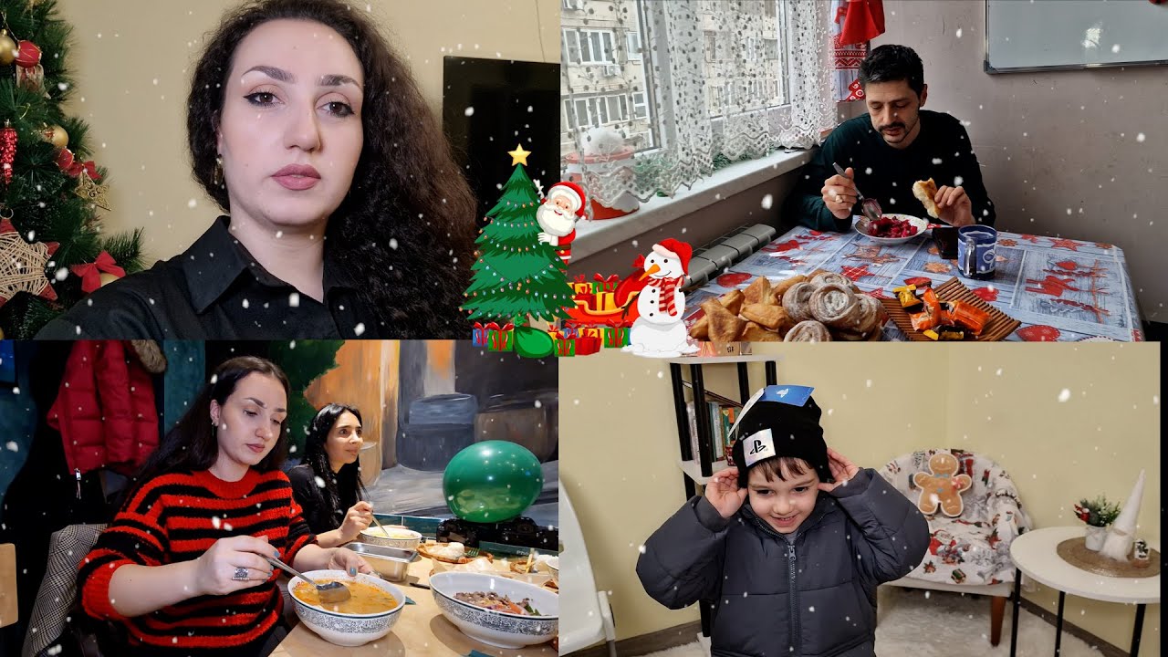 Խորենի տոնական  unboxing-ը😁☃️ / Ծովամթերով ընթրիք ռեստորանում🍜/ Դավիս նոր կուրտկան ու գլխարկը🌲