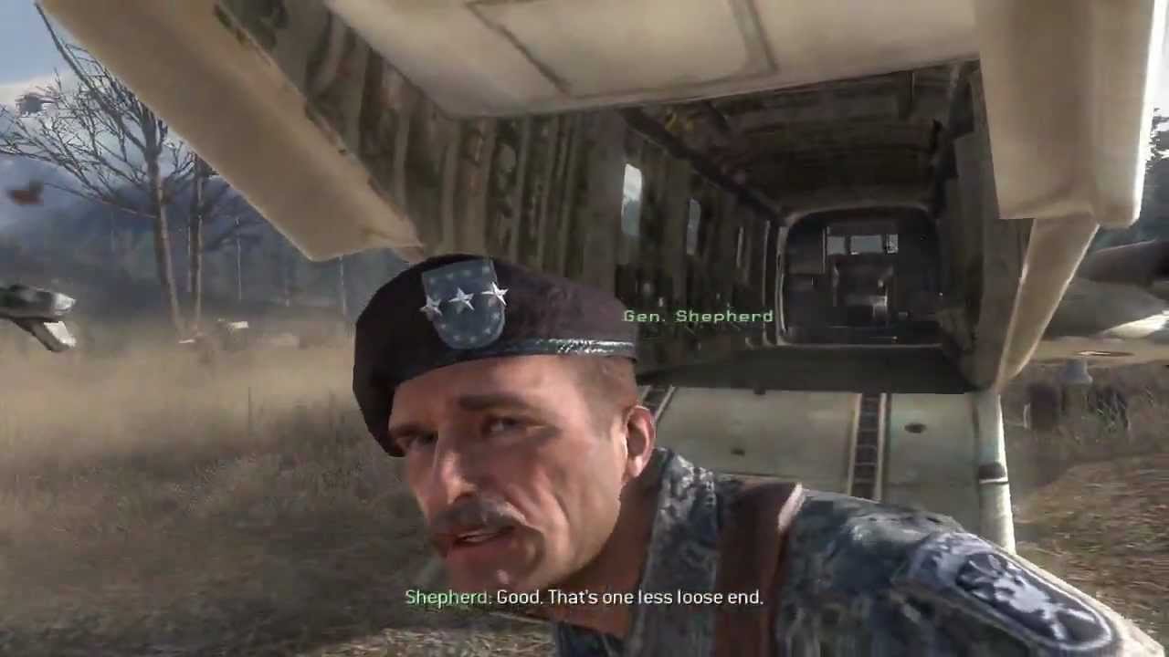 COD MW2 Ghost and Roach Death Scene