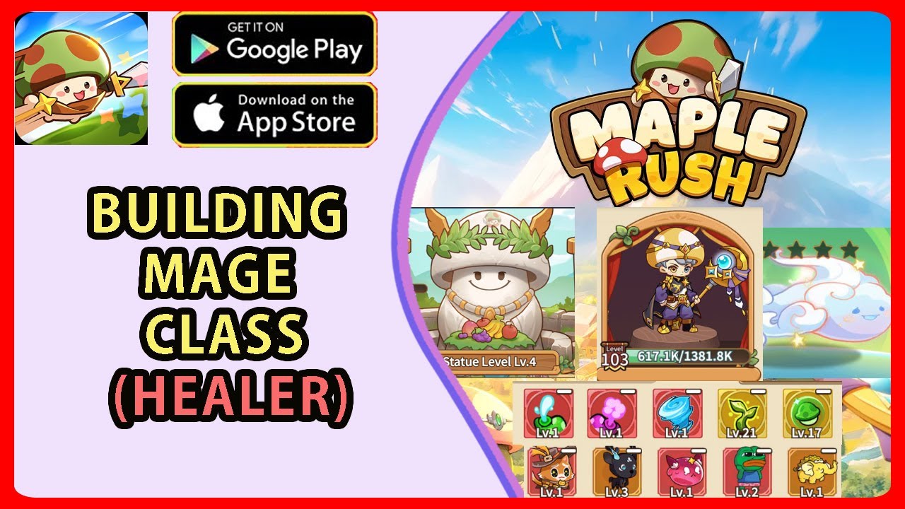 Legend Of Mushroom: Rush 🍄 Guide for building Mage Class (Healer)