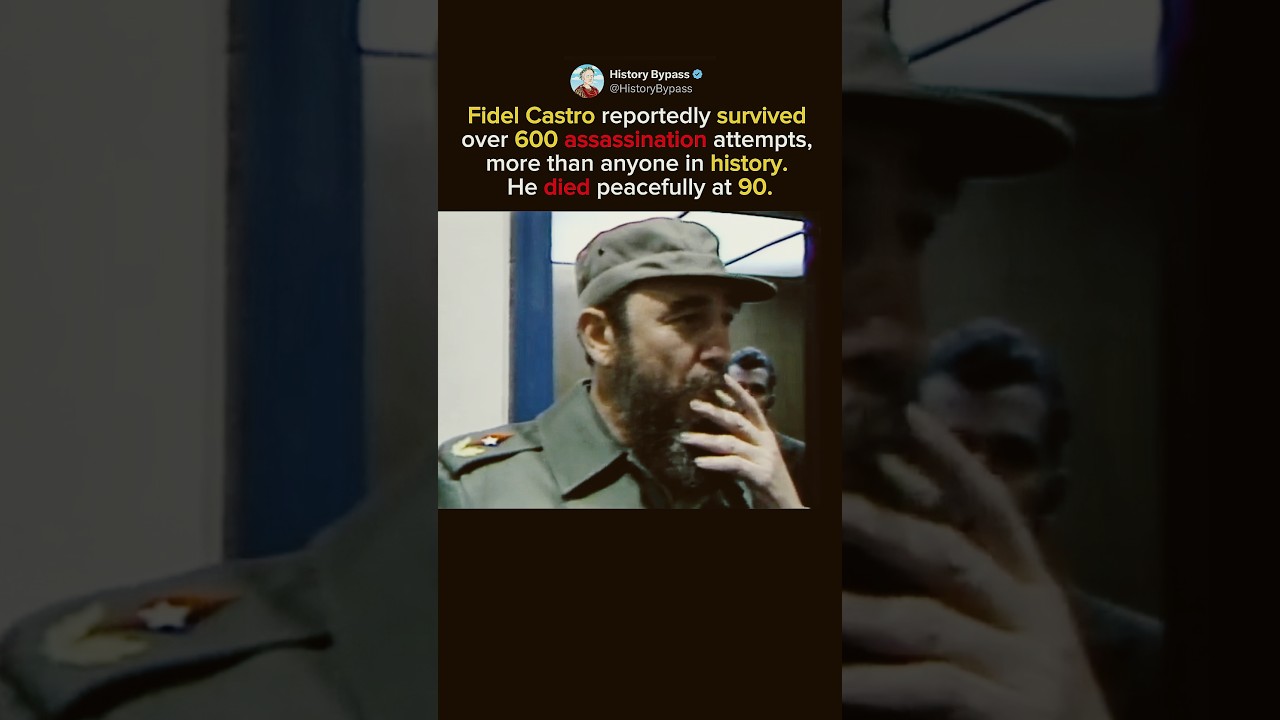 Fidel Castro Survived 600 Assassination Attempts #shorts