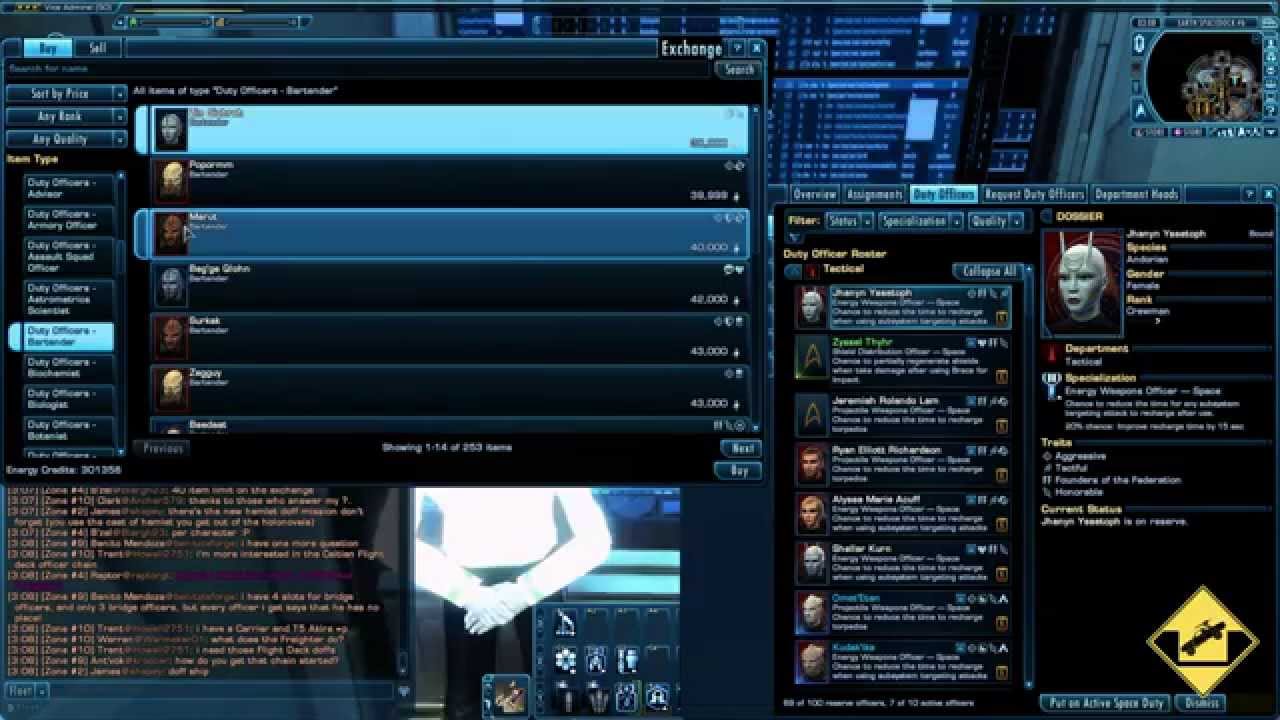 [STO Guide]  How to Sell Boffs and Doffs on the Exchange