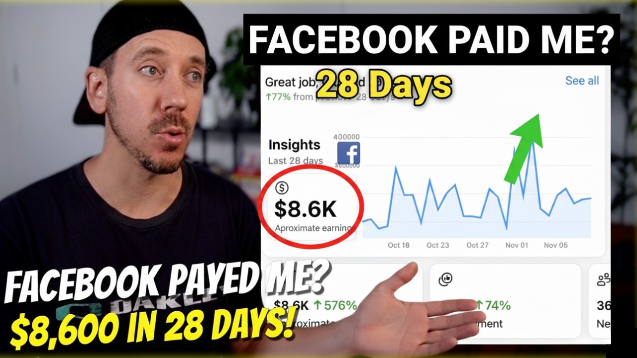 8600 долларов за 28 дней с монетизацией Facebook (я раскрыл их секрет)