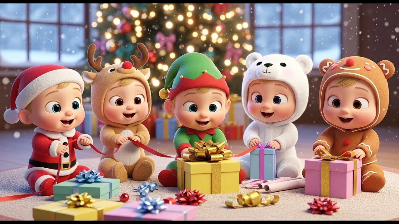 Let’s Wrap the Gifts 🎁🎄 | Fun Christmas Song for Kids & Toddlers