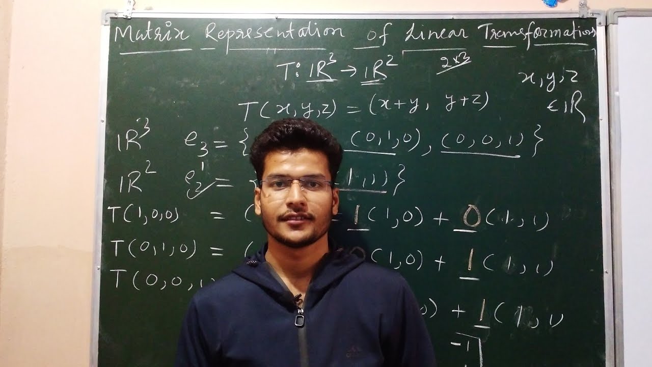 Matrix Representations Of Linear Transformations || Linear Algebra