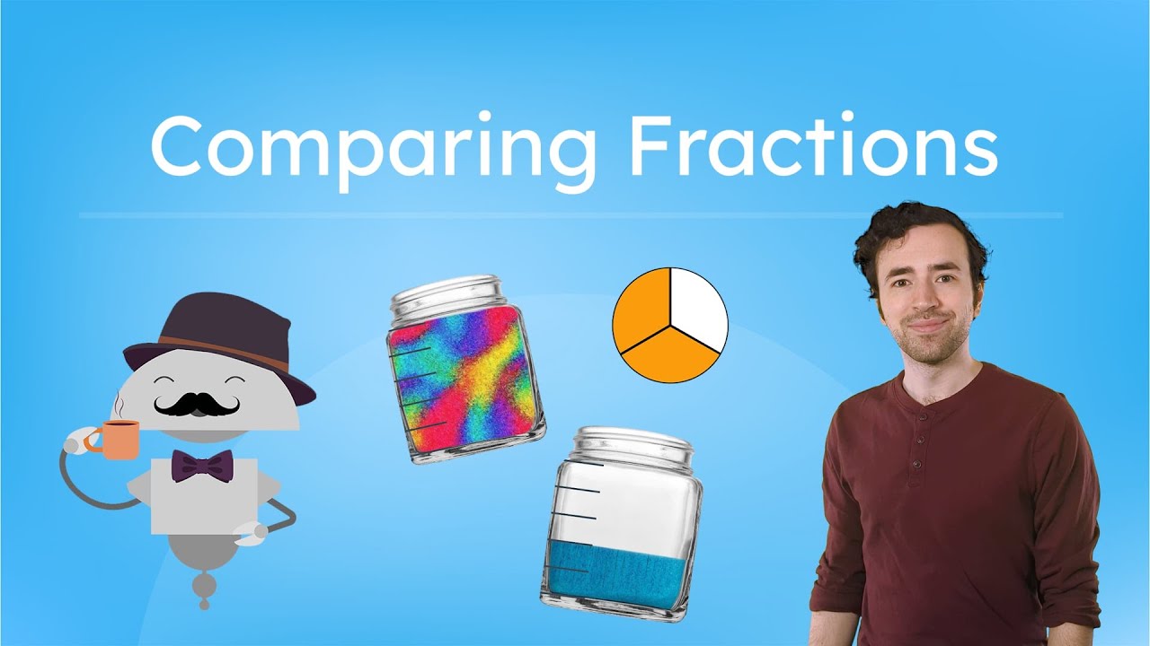 Comparing Fractions - Like and Unlike Denominators, Equivalent Fractions