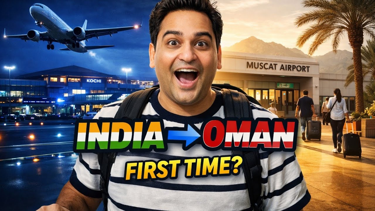 Cochi to Muscat ✈️ | Full Travel Vlog | Kochi Airport to Muscat Arrival & Public Transport Guide 🌍