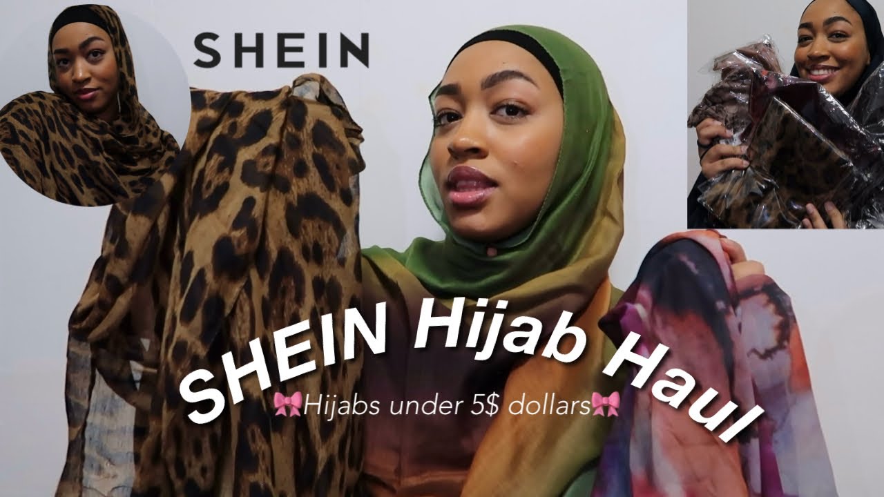 Affordable SHEIN Hijab  under 5$ dollars Haul Review  🎀 #hijabstyle #muslimah