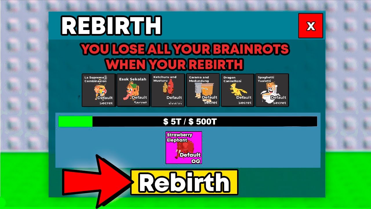 I Found The SUPER HIDDEN REBIRTH In Steal a Brainrot!