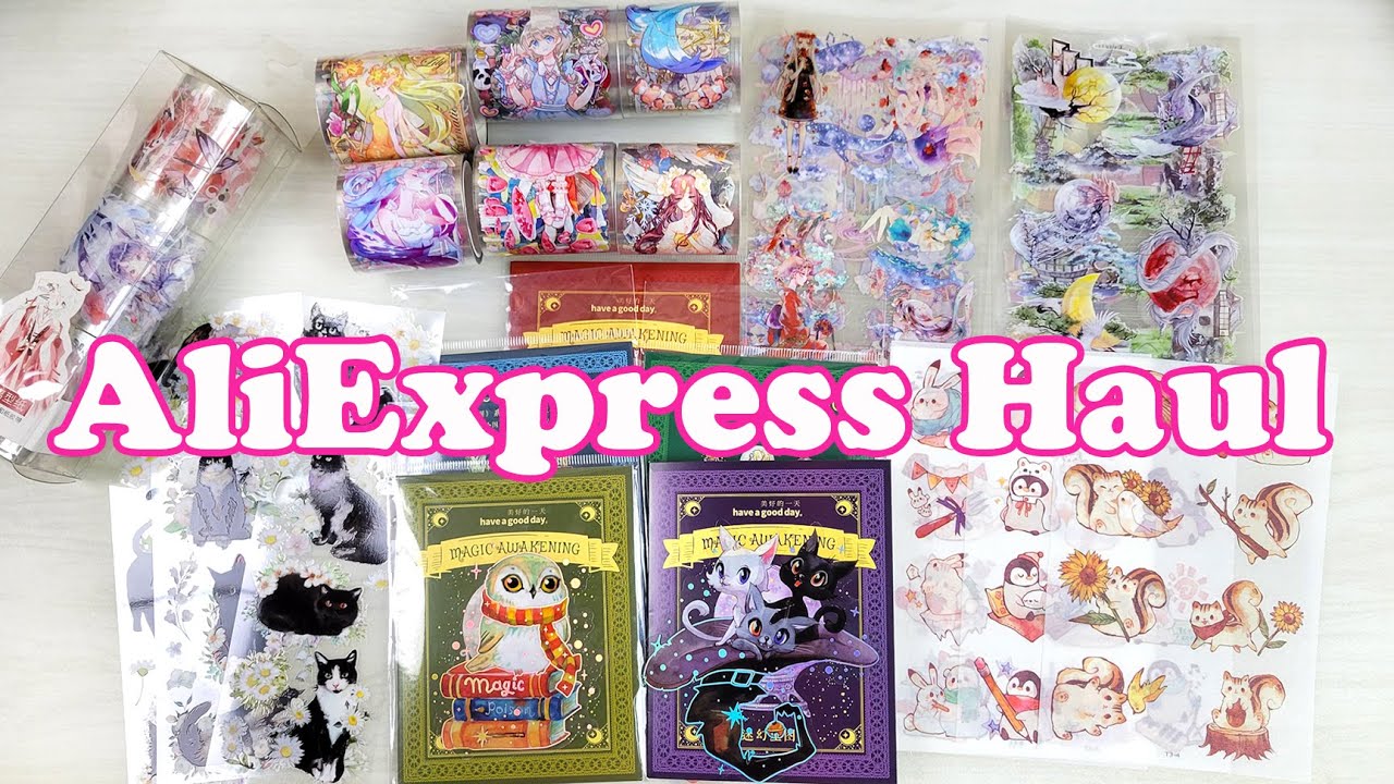 AliExpress Stationery Haul | Such Cute Stickers and Washi!