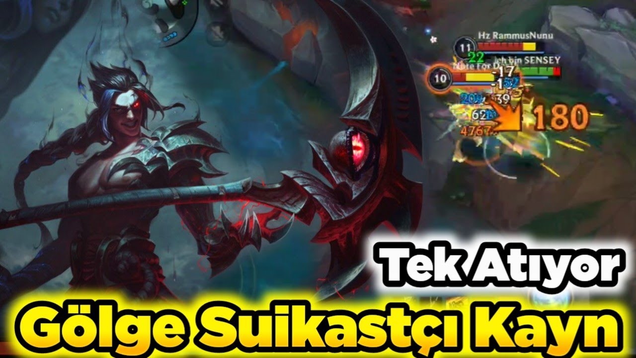 Wild Rift Önüne Gelene Tek Atan Gölge Suikastçı Kayn