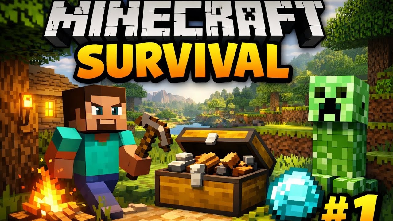Minecraft Survival Series Part #1 #minecraft #tecnogamerz #survival#@Heartless_Gaming_01-1 