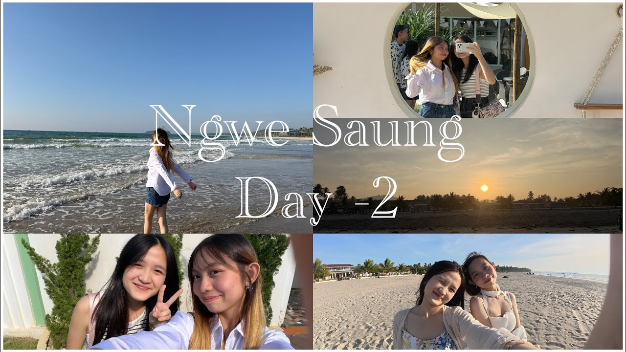 Travel to Ngwe Saung Part-2 |calm, beach vlog| Myanmar 🇲🇲