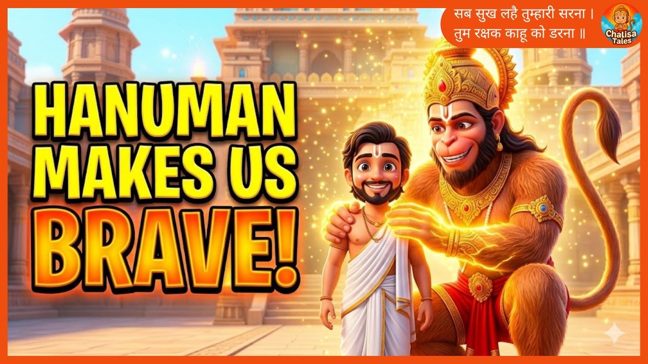 How Hanuman Makes Us Brave! 🐒 | Hanuman Chalisa for Kids | Animated Story for Kids