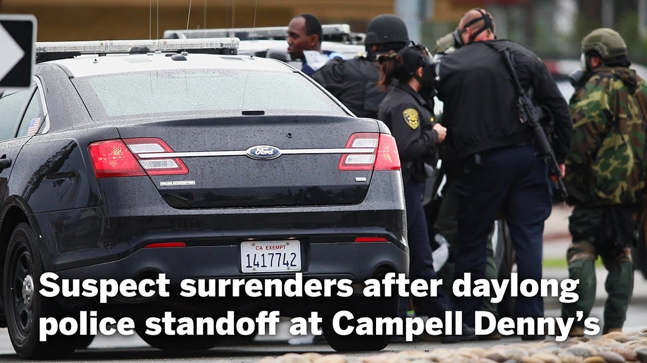 Suspect surrenders after daylong police standoff at Campbell Denny&rsquo;s