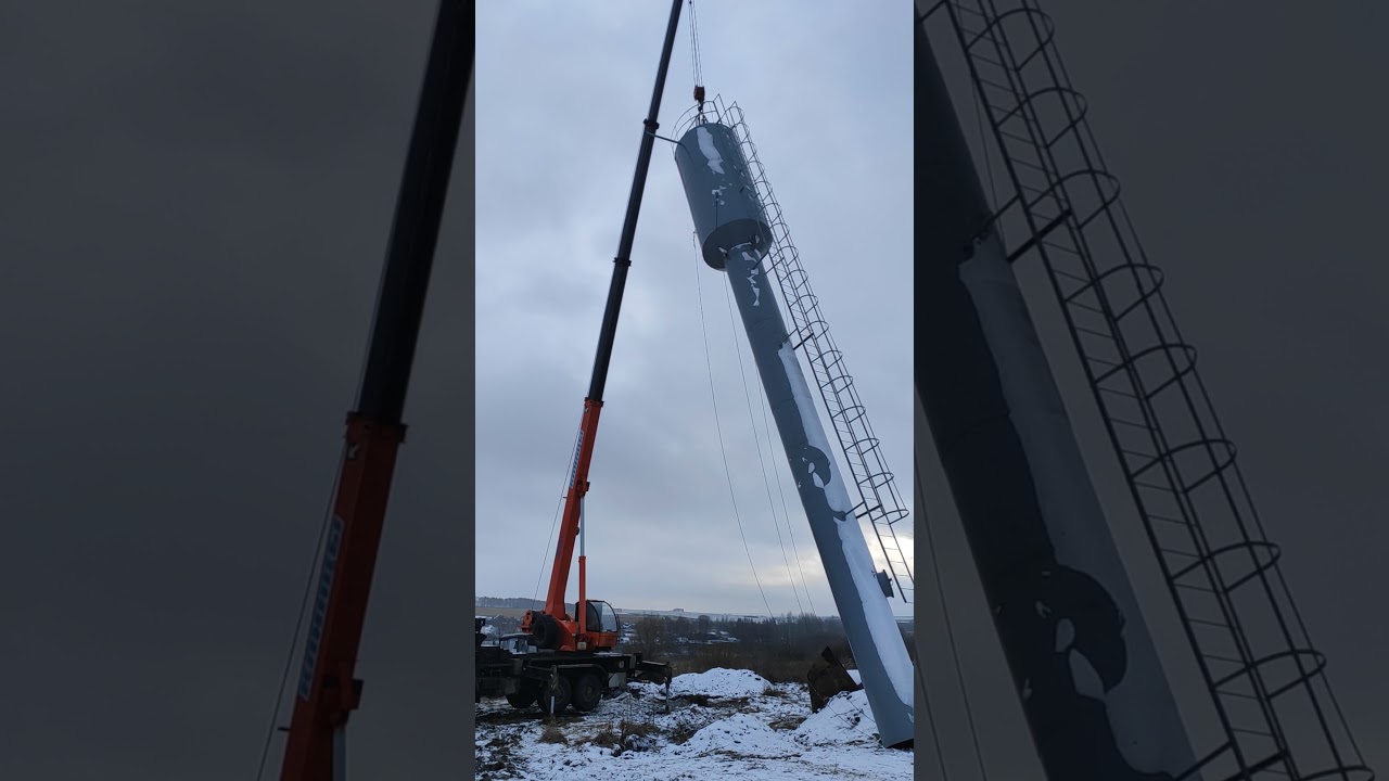 Установка водонапорной башни 25 кубов 21 метр