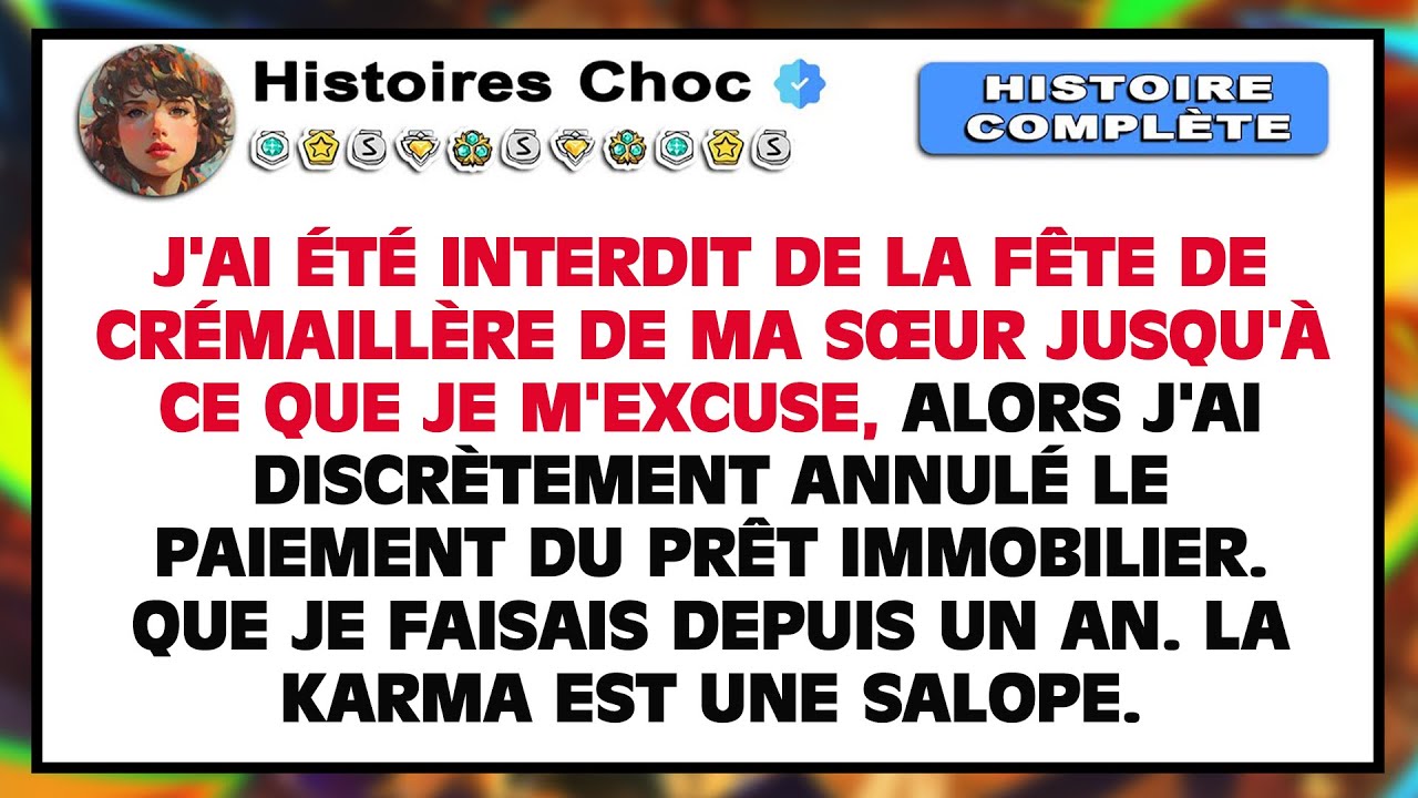 J'ai été INTERDIT de la crémaillère jusqu'à ce que je m'excuse — Alors j'ai RÉVÉLÉ que j'avais...