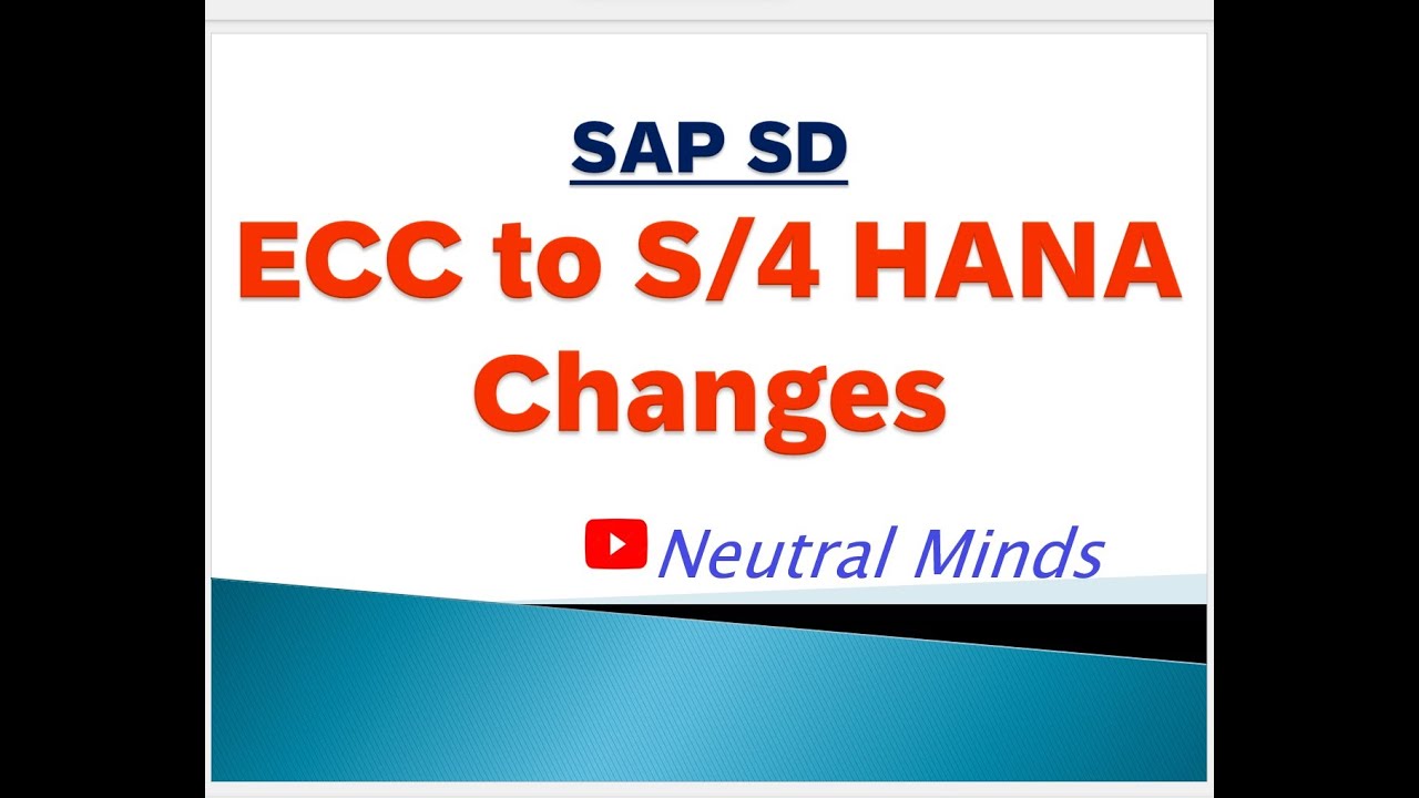 Изменения SAP SD ECC в S4 HANA с отображением на экране