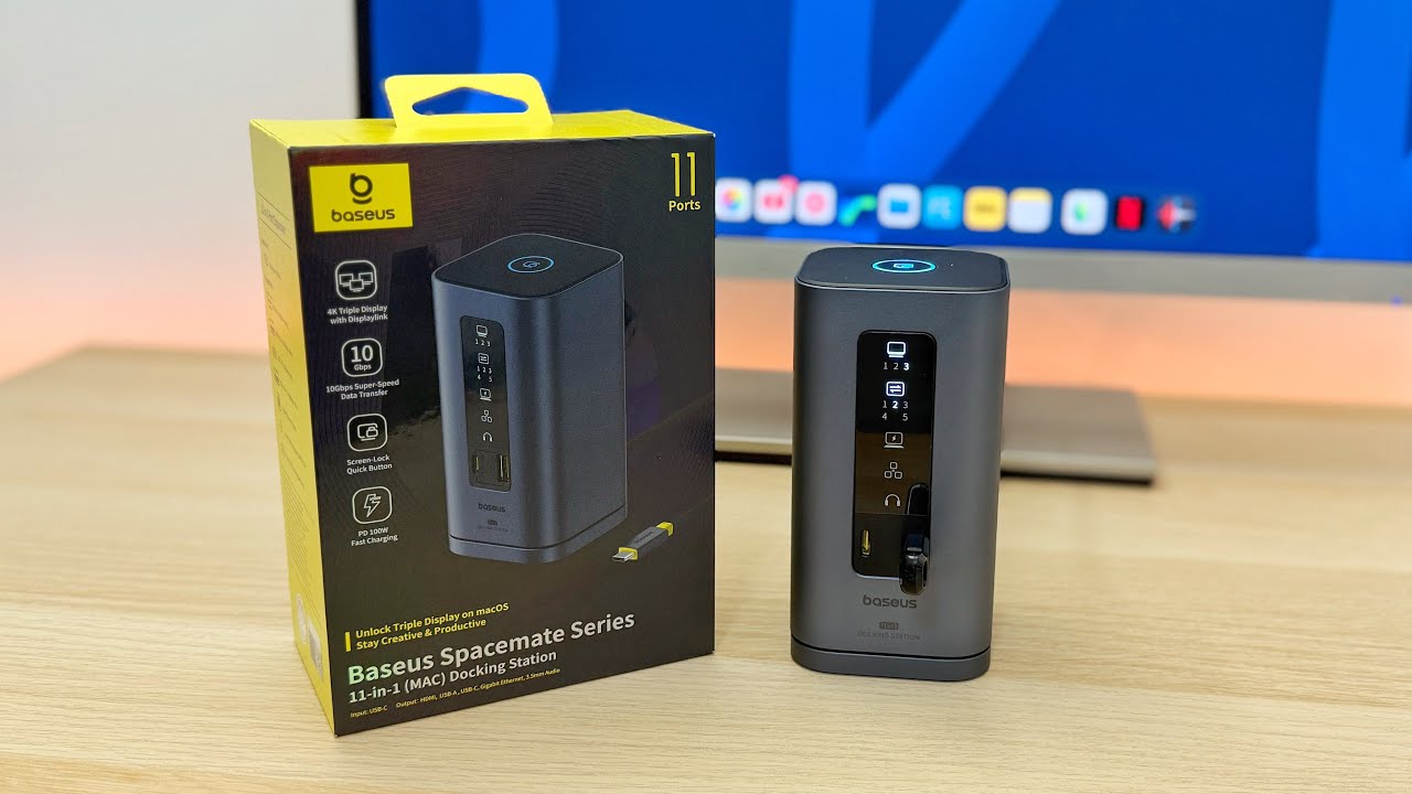 Док-станция Baseus 11 Port с поддержкой трёх мониторов — полный обзор