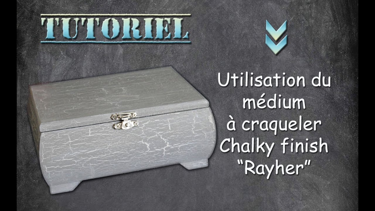 Tuto medium à craqueler Chalky Finish 