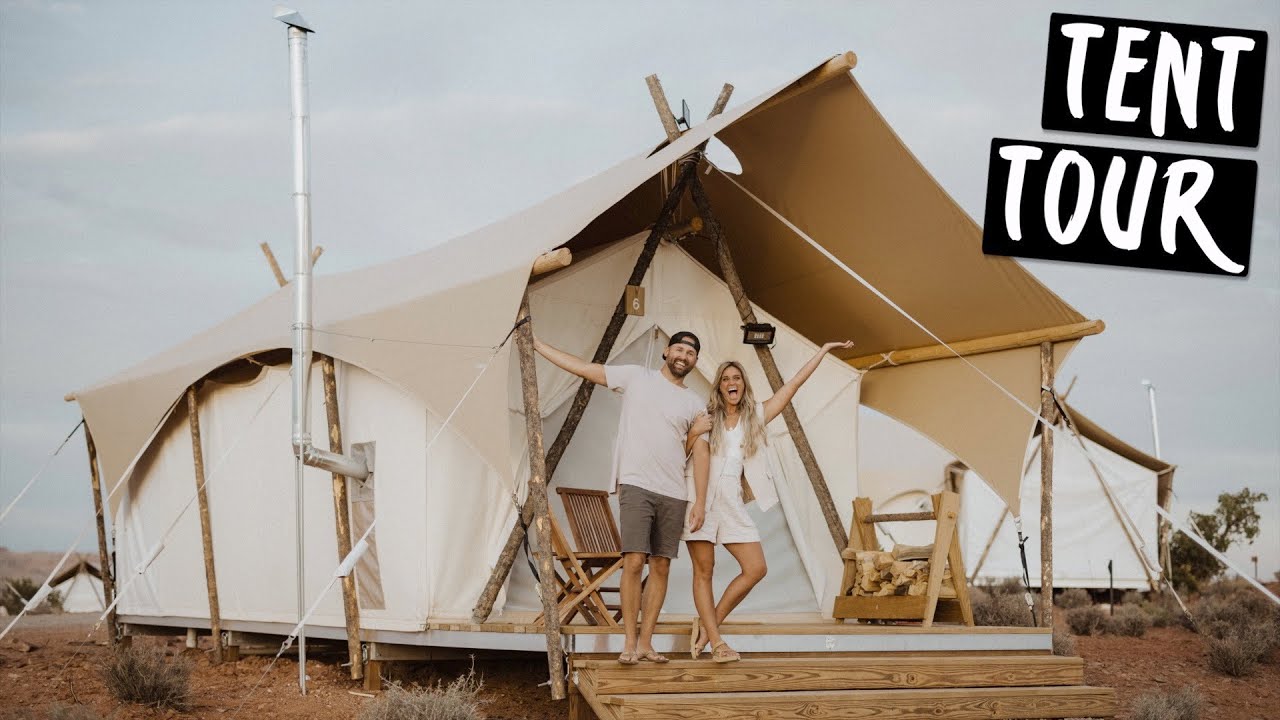 FULL LUXURY TENT TOUR WITH UNDER CANVAS LAKE POWELL - GRAND STAIRCASE