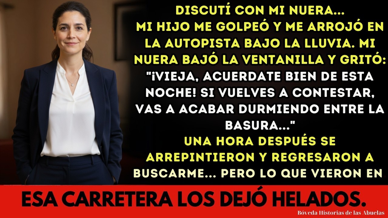 Vieja, acuérdate de esta noche  Si vuelves a contestar, dormirás entre la basura, me gritó mi nuera