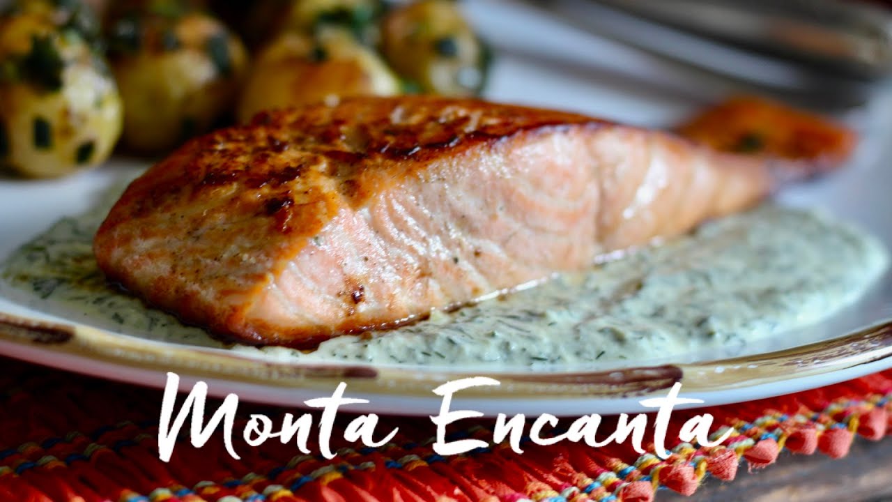 Salm&atilde;o do Chile ao molho dill com batata Saut&eacute;.