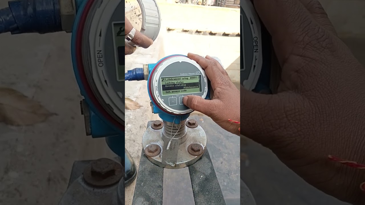 Endress hauser  micropilot Radar type level transmitter calibration process