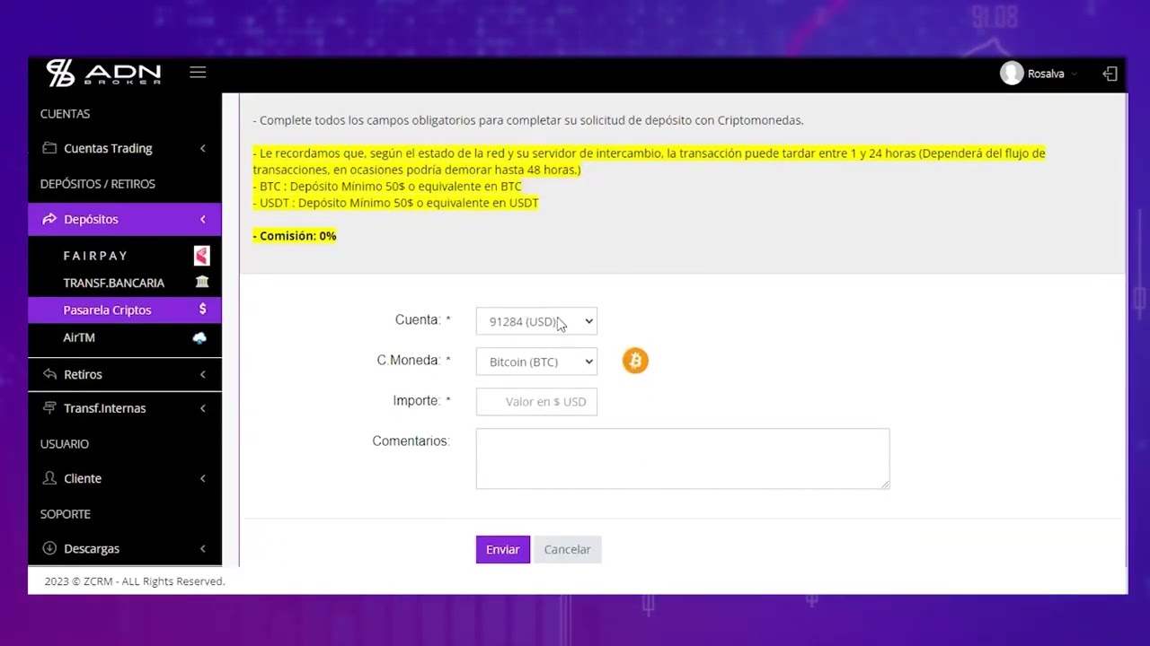 10X Leverage Accounts - How to Deposit