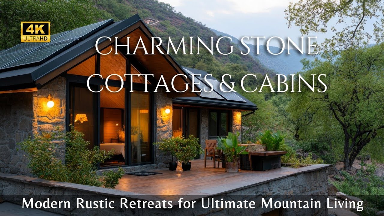 Charming Stone Cottages & Cabins: Modern Rustic Retreats for Ultimate Mountain Living